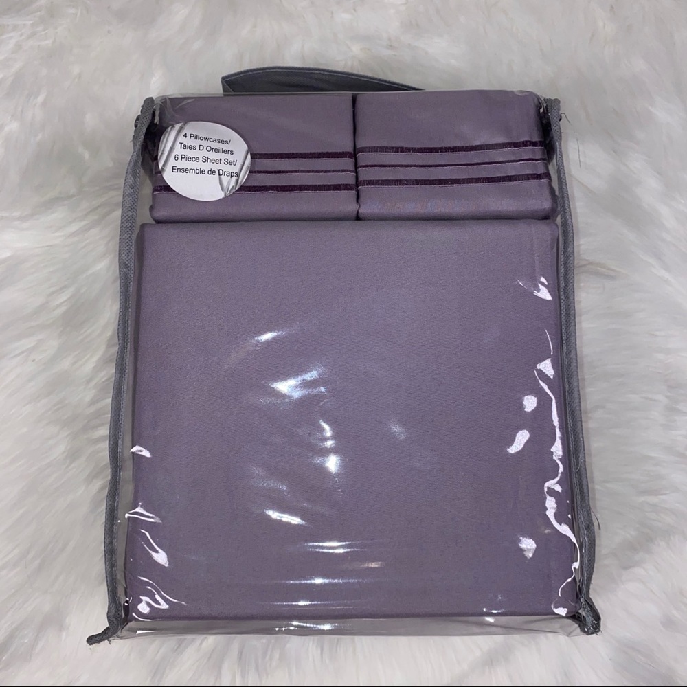 ✨SALE✨Queen 6pc Lavender Bedsheets - Picture 3 of 6